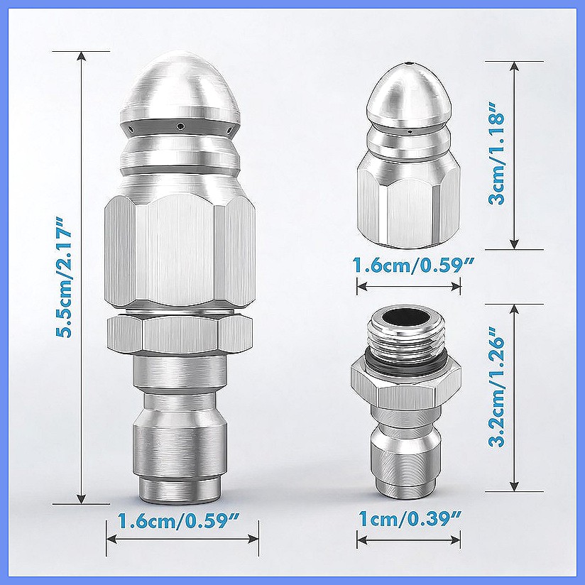 Drain Pipe Clip - 1Pc Water Jet High Pressure Sprayer