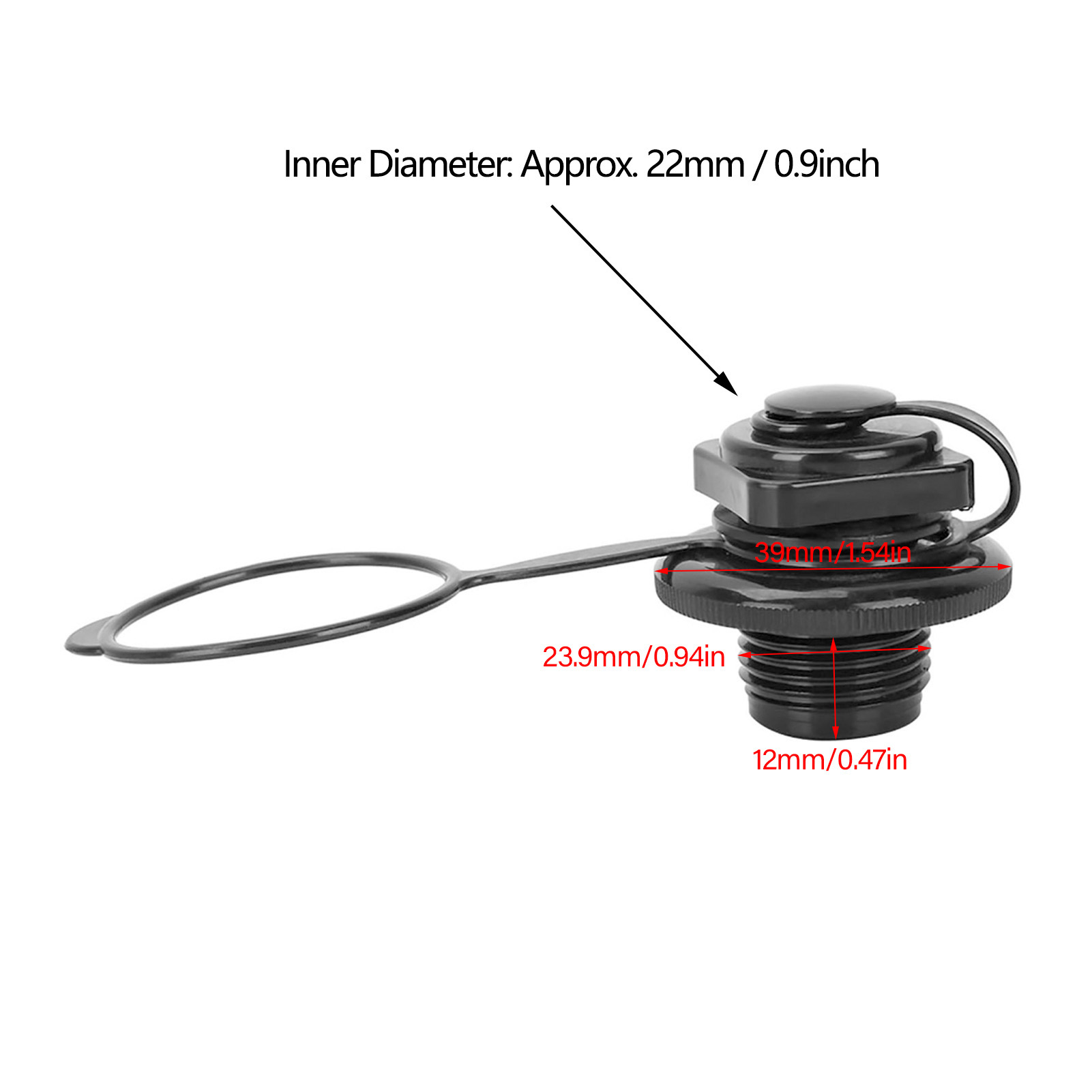 23.9mm Black Plastic Inflatabl - Float Ball Valve 리뷰 및 가격