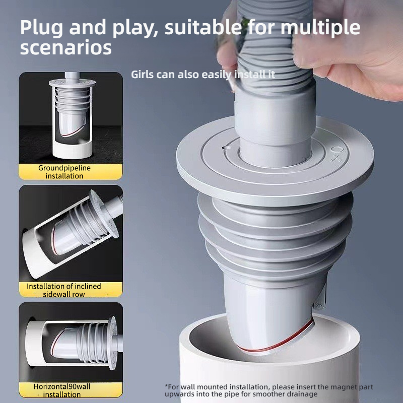 Silicone Bathroom Sewer Seal R - Drain Pipe Clip 리뷰 및 가격