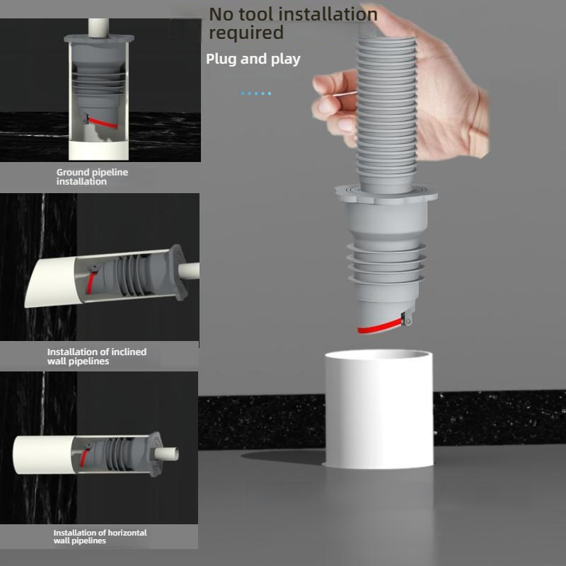 Silicone Bathroom Sewer Seal R - Drain Pipe Clip 리뷰 및 가격