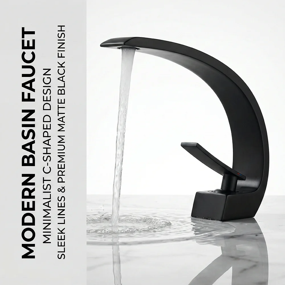Matte Black Bathroom Faucet, A - Silicone Tap Washer 리뷰 및 가격