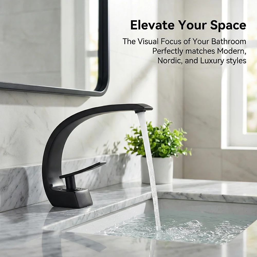 Matte Black Bathroom Faucet, A - Silicone Tap Washer 리뷰 및 가격