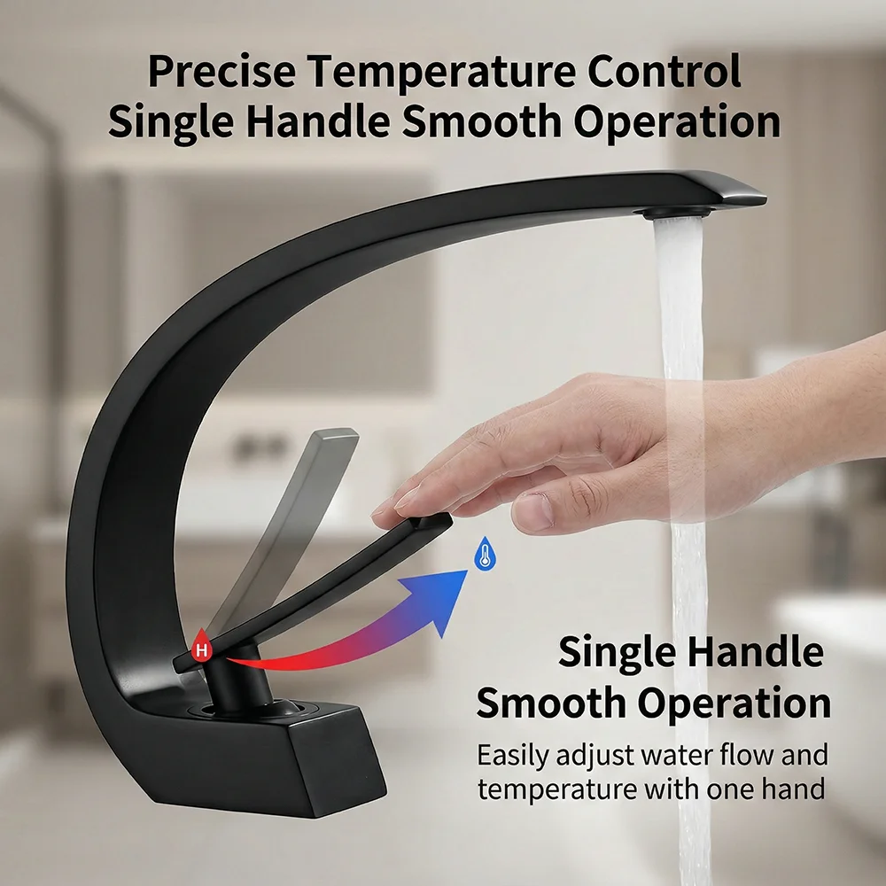 Matte Black Bathroom Faucet, A - Silicone Tap Washer 리뷰 및 가격