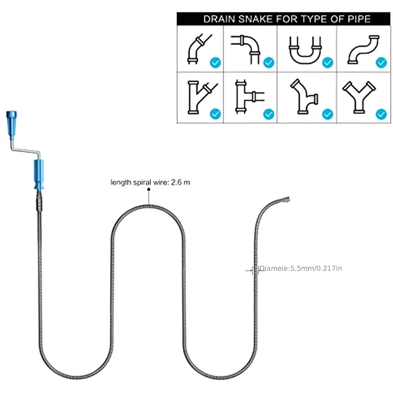 Manual Flexible Spring Drain C - Drain Snake Flexible 리뷰 및 가격