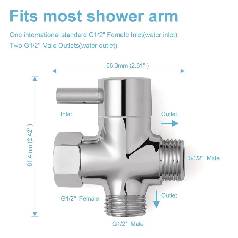 Brass Metal 3 Way Shower Head  - Shower Valve Cartridge 리뷰 및 가격