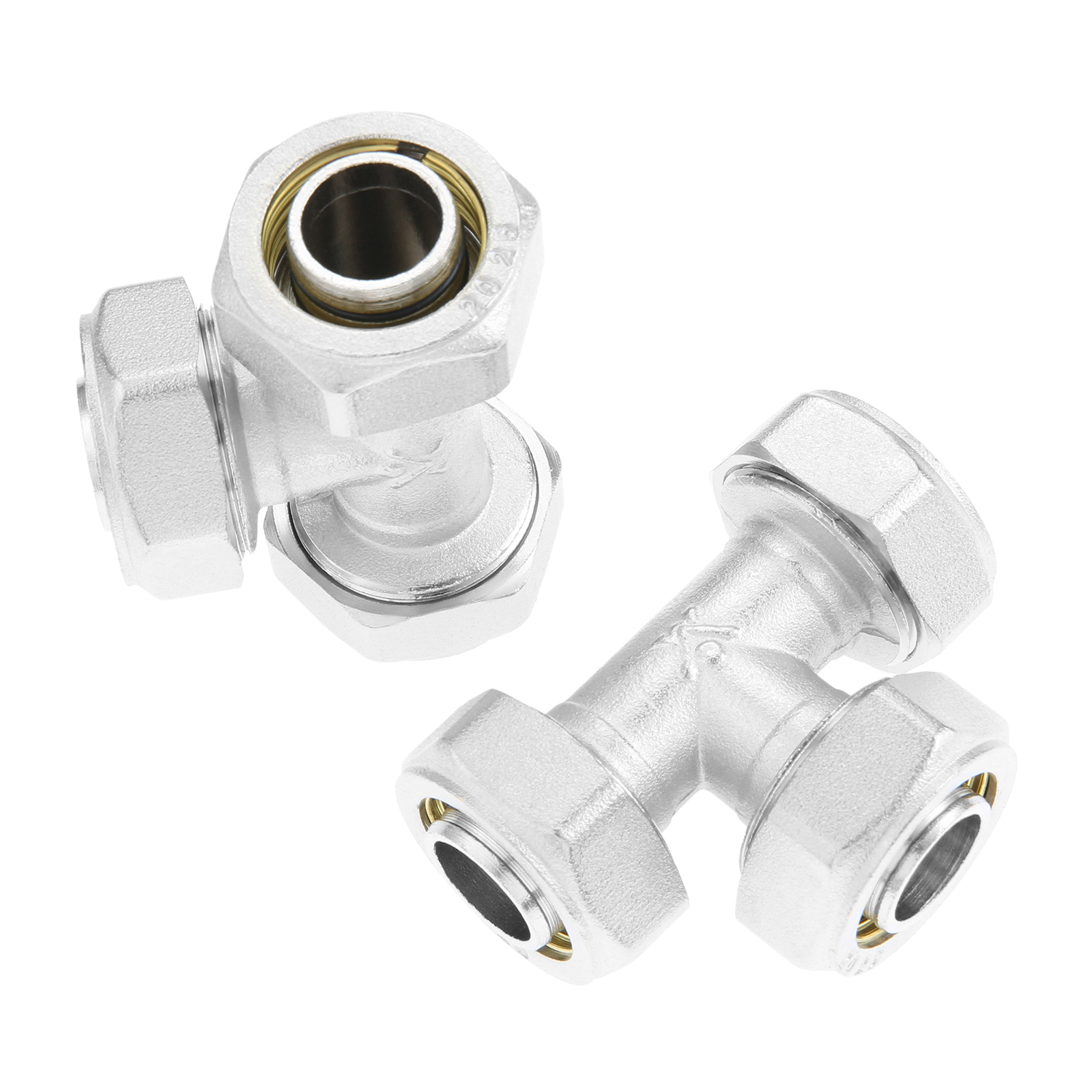 2Pcs 3/4’’ Tee Air Line Fittin - Compression Fitting Brass 리뷰 및 가격
