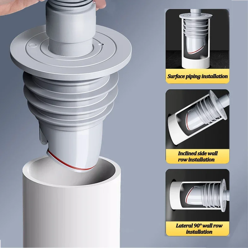 Silicone Bathroom Sewer Seal R - Drain Pipe Clip 리뷰 및 가격