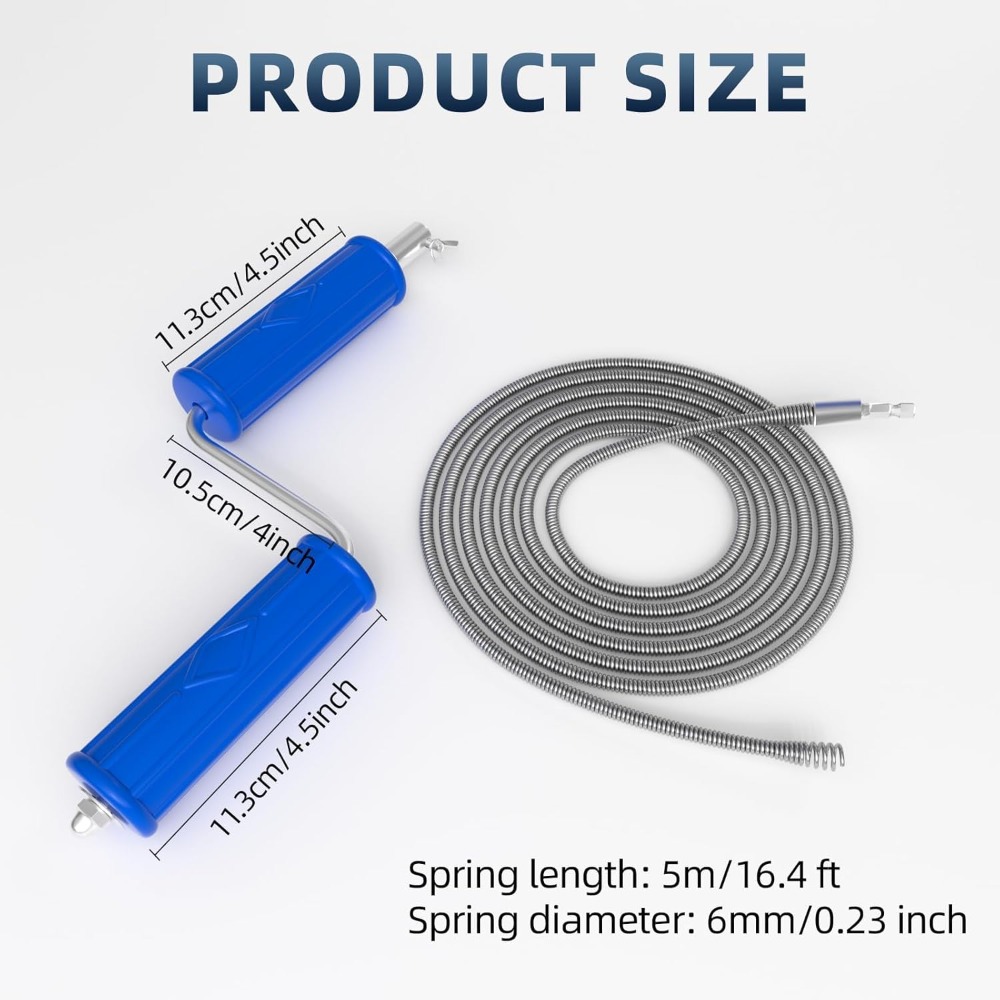 Drain Snake 16.4ft x 6mm Auto  - Drain Snake Flexible 리뷰 및 가격